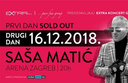 Saša Matić potvrdio održavanje drugog koncerta u Zagrebu