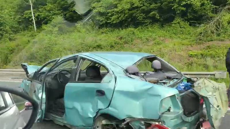 VIDEO Teška nesreća na A1 kod Novigrada: Dvoje je ozlijeđenih