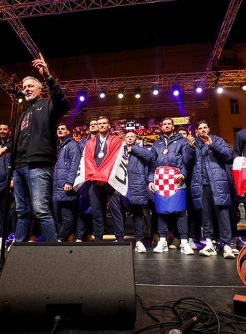 Zagreb: Sve&ccaron;ani do&ccaron;ek rukometnih reprezentativaca nakon osvojene bronce na Europskom prvenstvu
