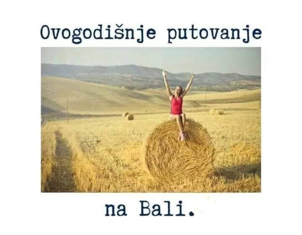 Putoholičari, putovanje na Bali će ove godine izgledati ovako...