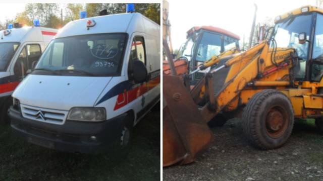 Automobili, kola Hitne pomoći, bageri: U subotu počinje dražba vozila, neki i po 600 kuna