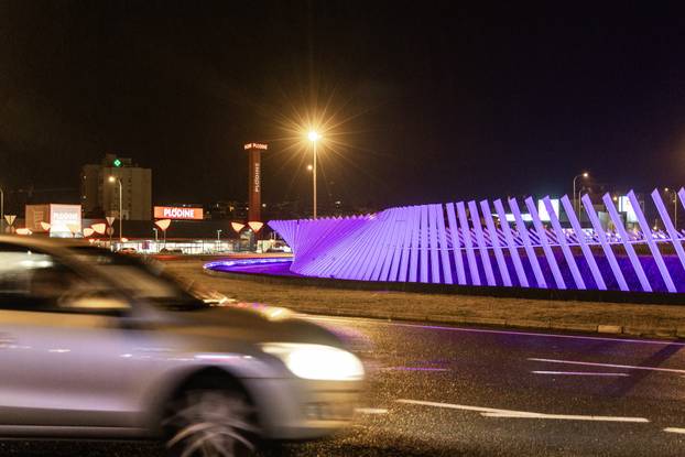 Pulski rotor svijetli ljubičasto povodom Dana epilepsije