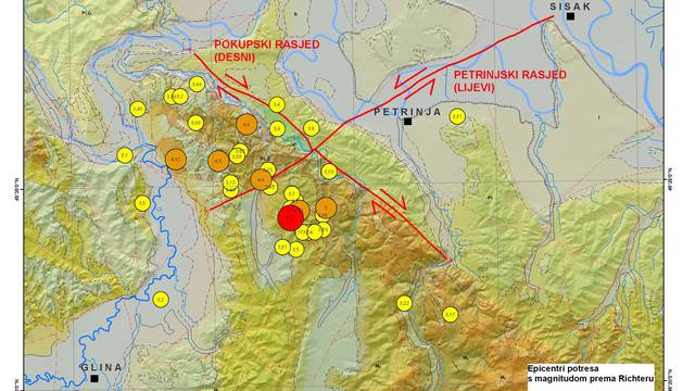 Potrese u Petrinji uzrokovala je aktivacija dva okomita rasjeda