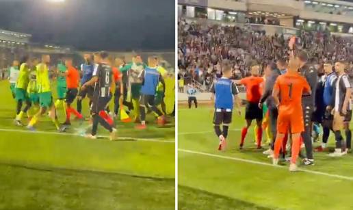 VIDEO Ciprani izbacili Partizan nakon raspucavanja. Izbila tu&ccaron;njava, sudac isklju&ccaron;io dvojicu