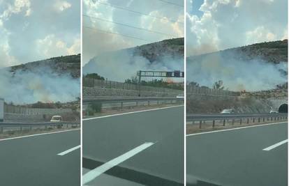Požar kod Dugopolja: Gasi ga 30 vatrogasaca, brzo se širi...