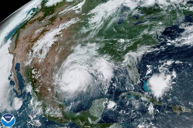 Satellite image of Hurricane Hanna