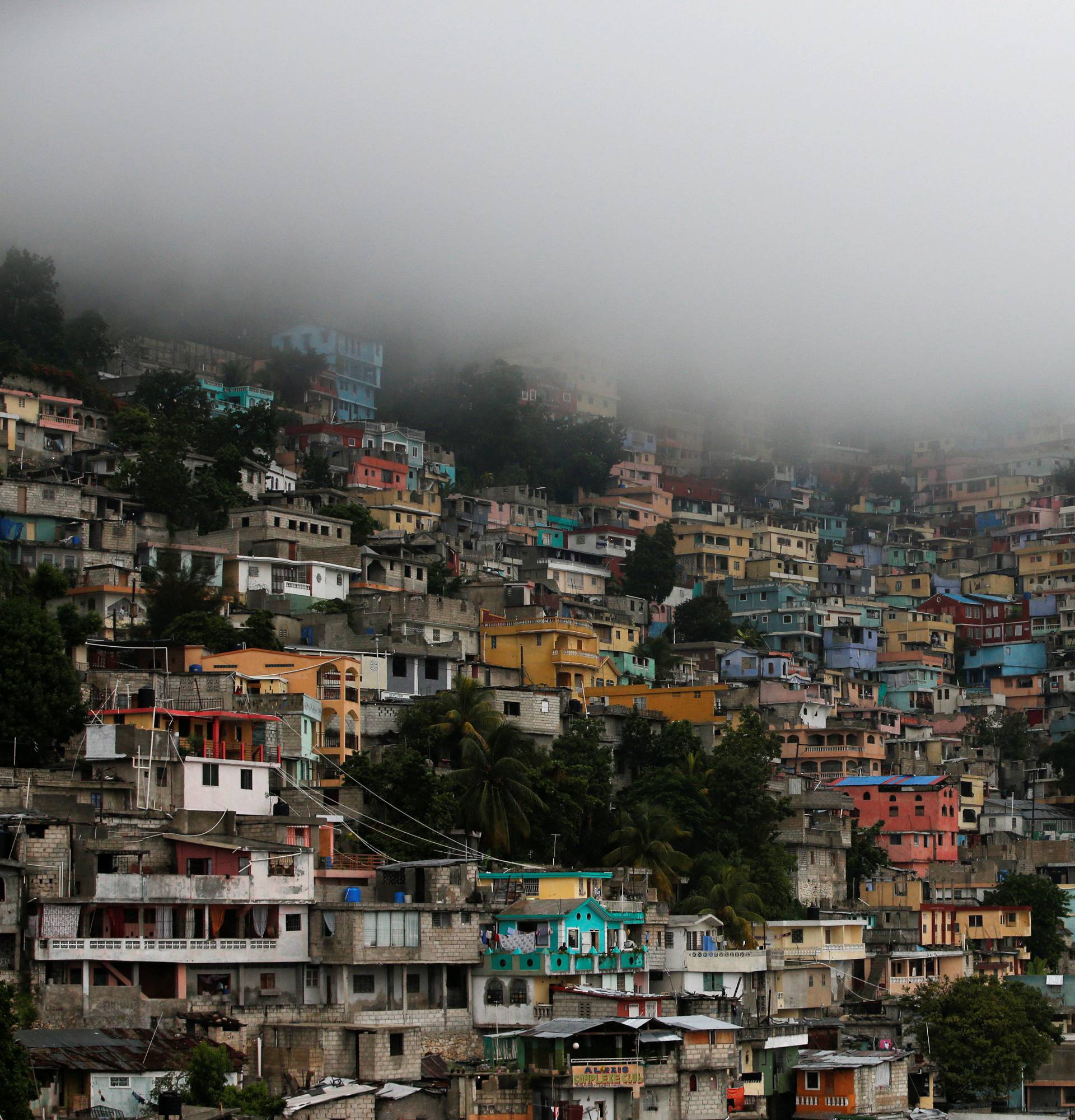 A general view as Hurricane Matthew approaches Port-au-Prince