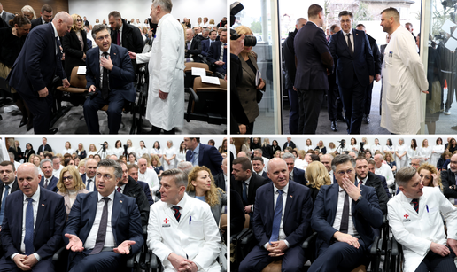 FOTO Plenković se prvi put poslije operacije srca pojavio u javnosti. Posjetio KB Merkur