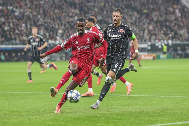 GER, Eintracht Frankfurt vs FC Liverpool, Fussball, UEFA Champions League, Ligaphase, 3. Spieltag, Spielzeit 2025/2026, 22.10.2025.