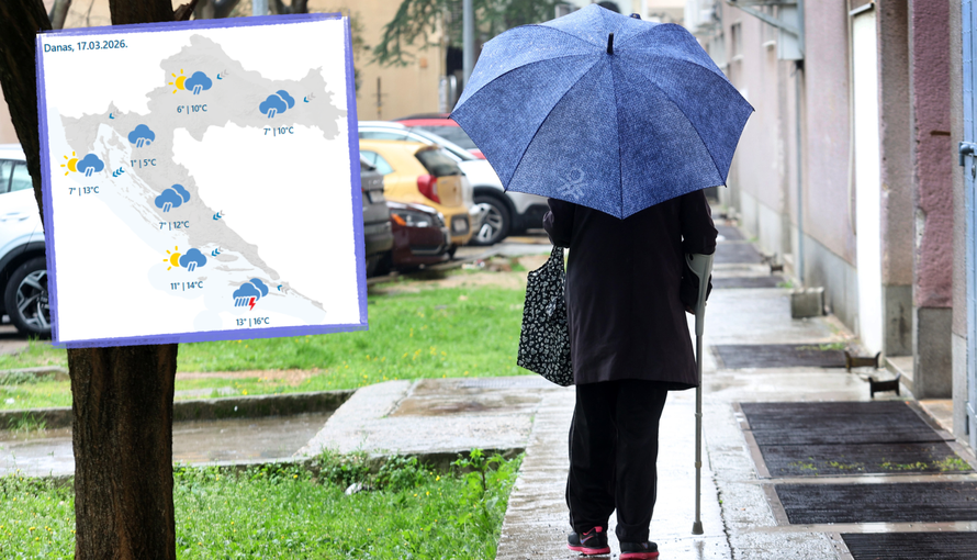 Gdje je nestalo sunce? Orkanska bura na Jadranu, u gorju snijeg