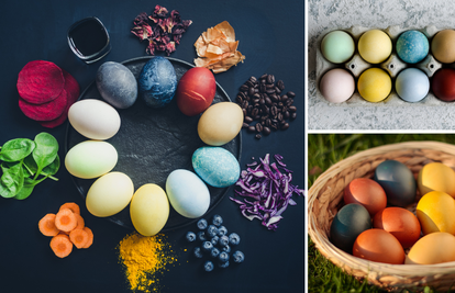 Ideje kako jaja obojiti prirodno, onime što pronađete u kuhinji