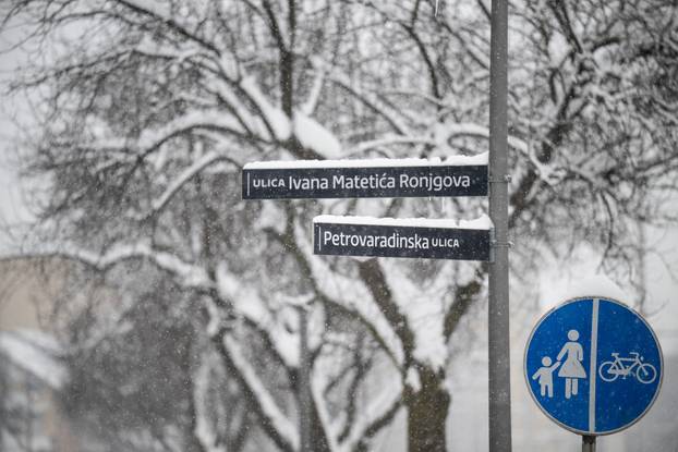 Zagreb: Snijeg zabijelio zapadni dio grada 