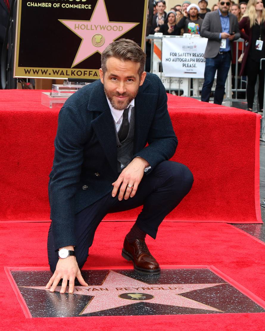 USA - Ryan Reynolds Hollywood Walk of Fame Star Ceremony - Los Angeles