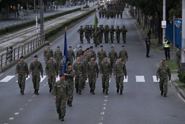 Zagreb: Generalna proba svečanog vojnog mimohoda