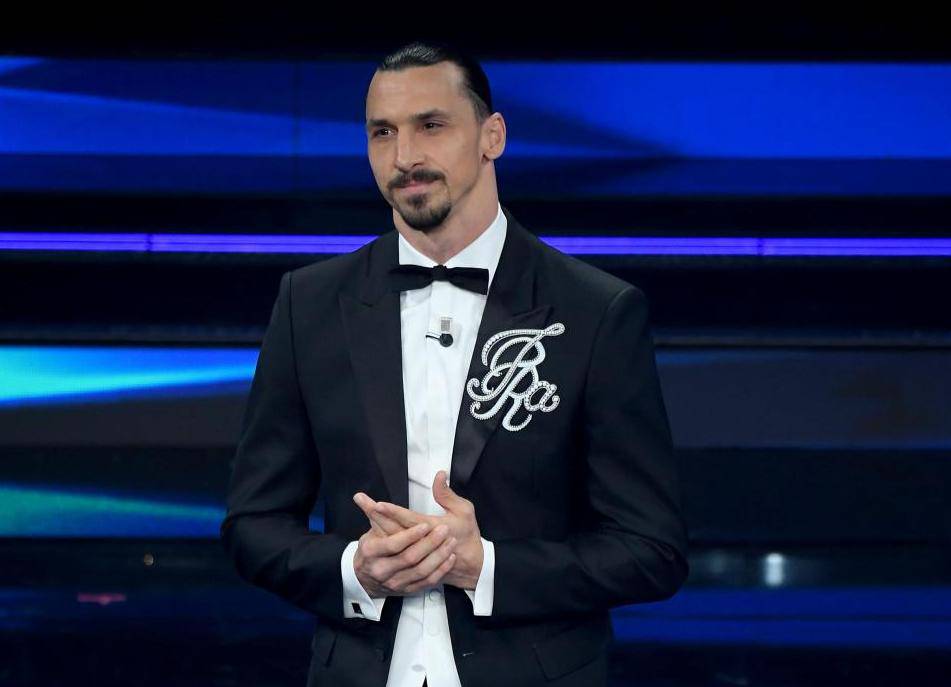 Sanremo, 71st Italian Song Festival, First Evening. Zlatan Ibrahimović