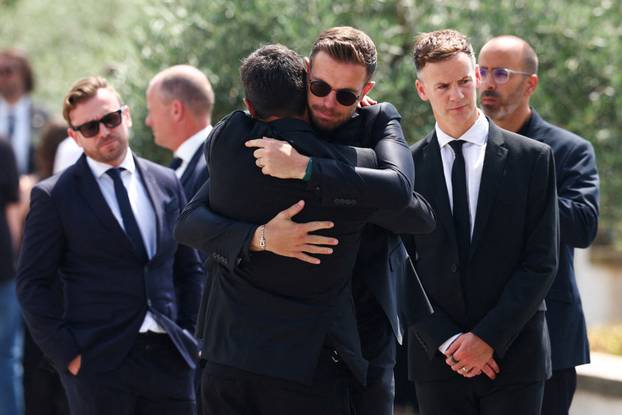 Funeral of Liverpool's Portuguese soccer player Diogo Jota and his brother Andre Silva, who died in a car crash near Zamora, Spain
