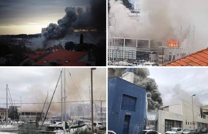 Gusti dim nad Zadrom: Izbio požar u zgradi bivšeg casina