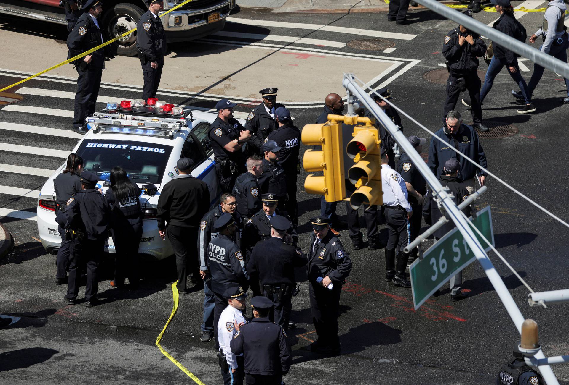 Shooting at a subway station in New York City