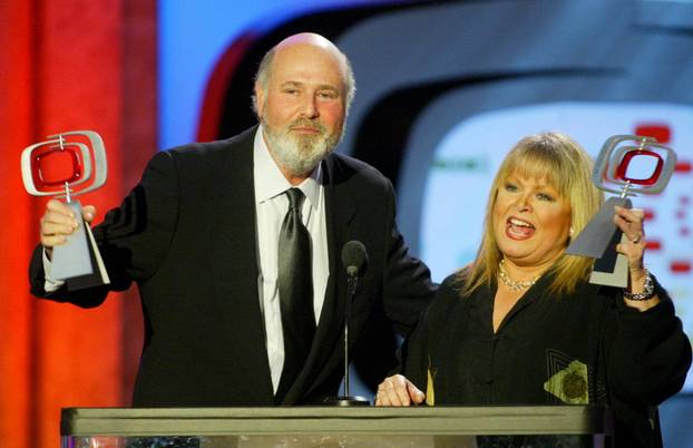FILE PHOTO: Actors Rob Reiner and Sally Struthers, stars of the television show 