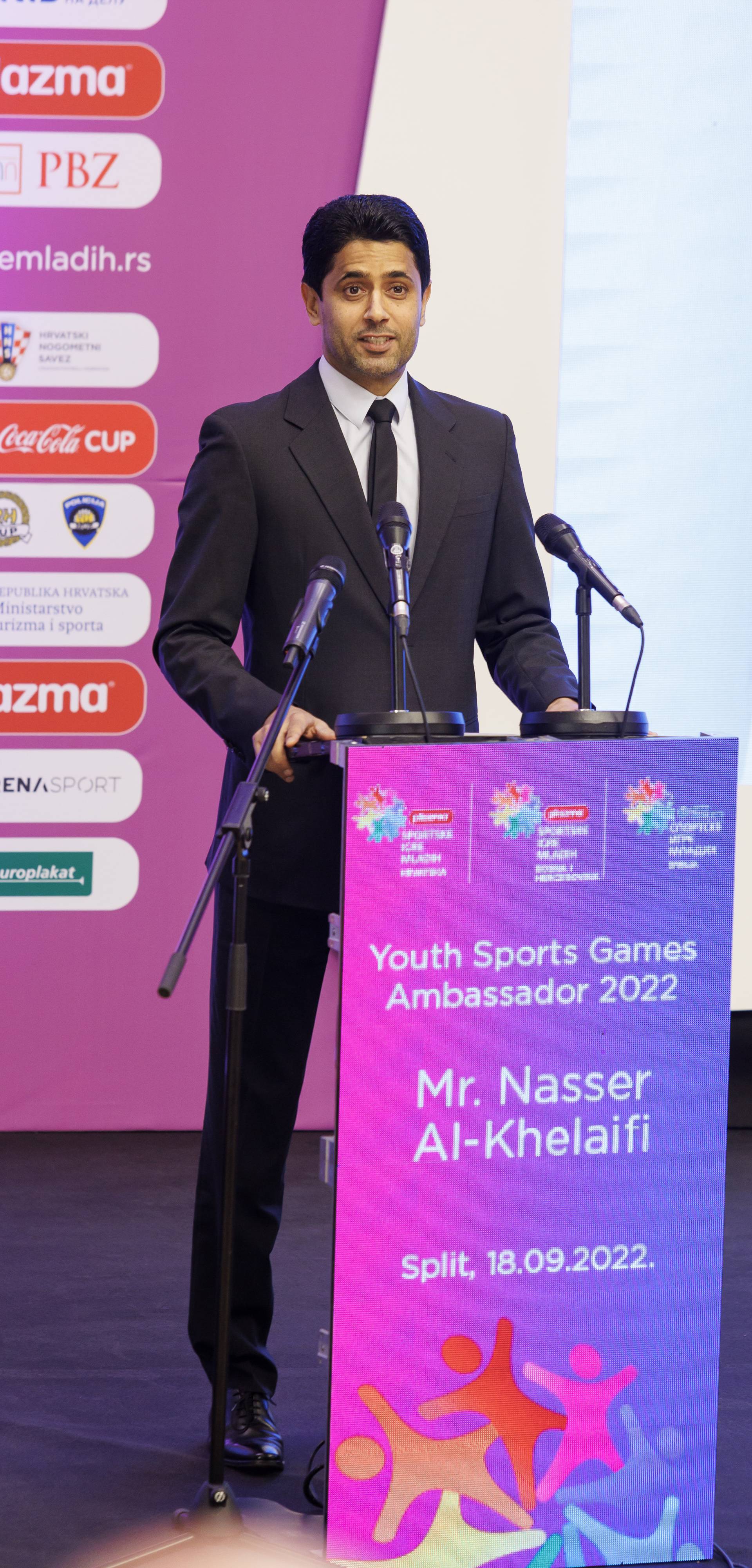 Split: Održana je ceremonija predstavljanja novog ambasadora Plazma Sportskih igara mladih, Nassera Al-Khelaifija