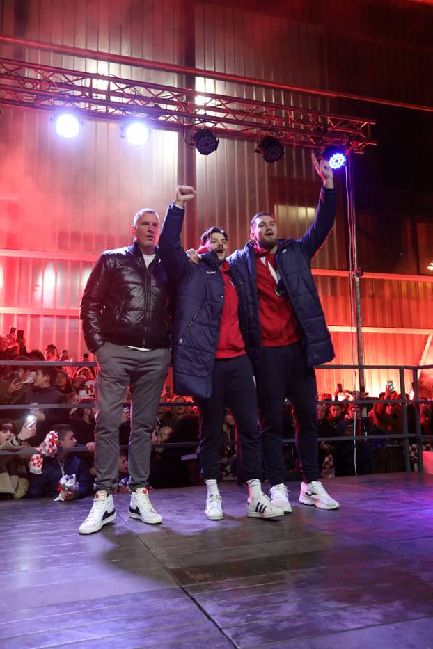 Rijeka: Doček srebrnih Tina Lučina, Filipa Glavaša i Valtera Matoševića