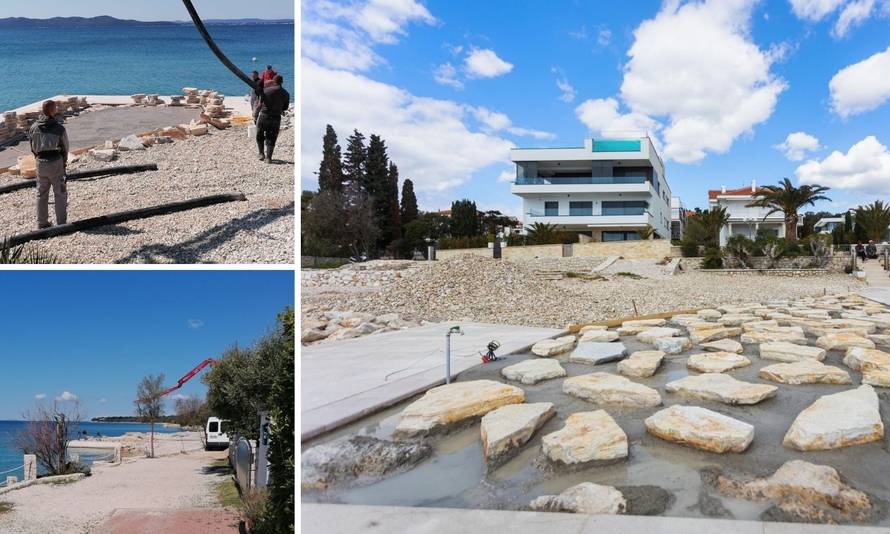 Betonirali blizu Modrićeve vile na plaži, radnici nestali, svi šute