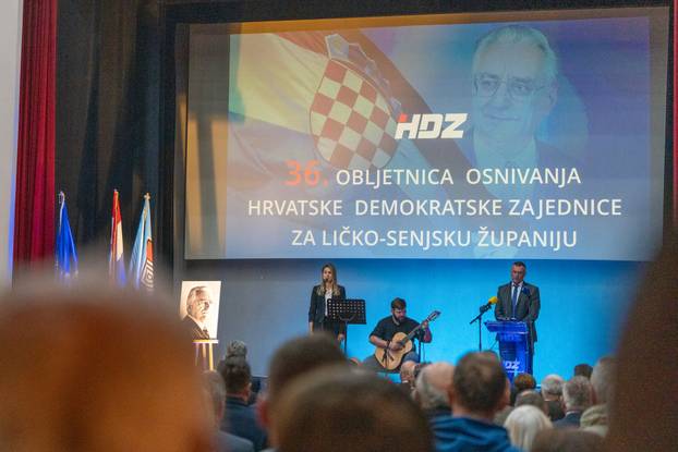 Gospić: Andrej Plenković na obilježavanju 36. obljetnice osnivanja HDZ-a u Ličko-senjskoj županiji