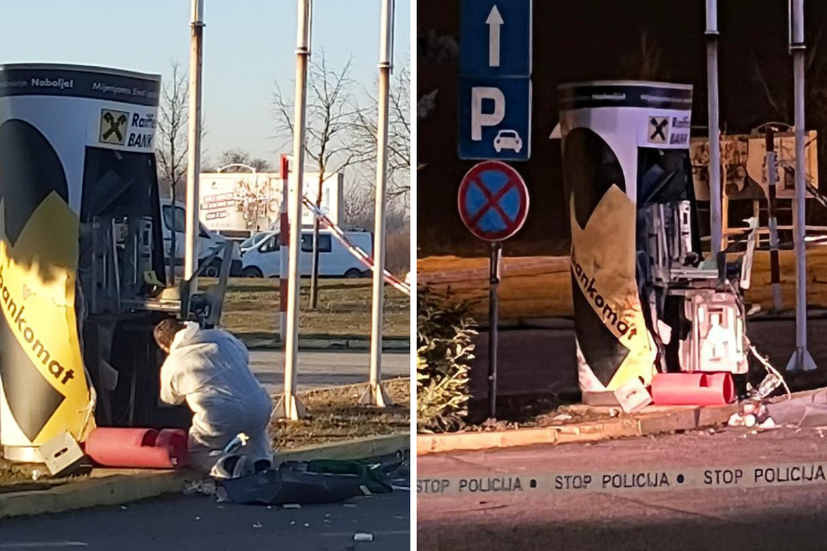 Eksplozija u zoru: U Sesvetama raznijeli bankomat na pumpi!