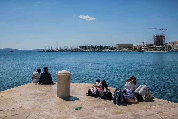 Proljetni ugođaj na Splitskoj Rivi