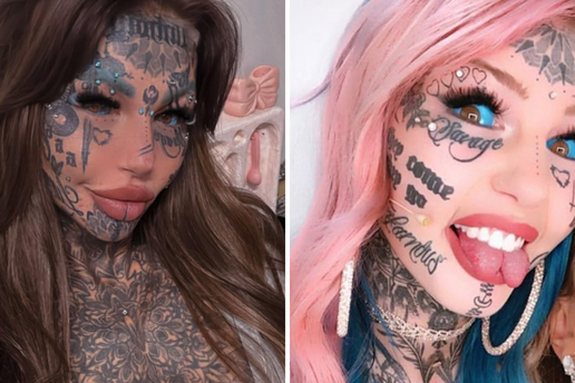 FOTO Na tetova&zcaron;e potro&scaron;ila 200 tisu&cacute;a eura. Sad ih uklanja: '10 godina nisam vidjela svoje lice'