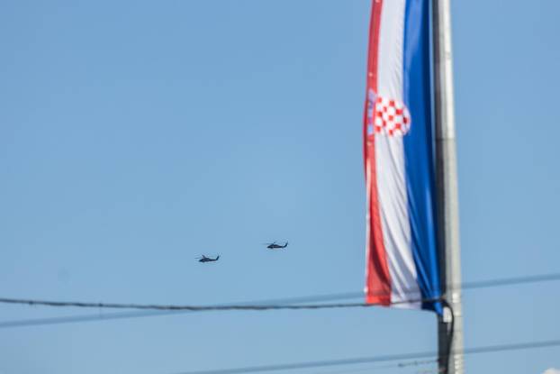Zagreb: Generalna proba svečanog vojnog mimohoda - zračne snage 