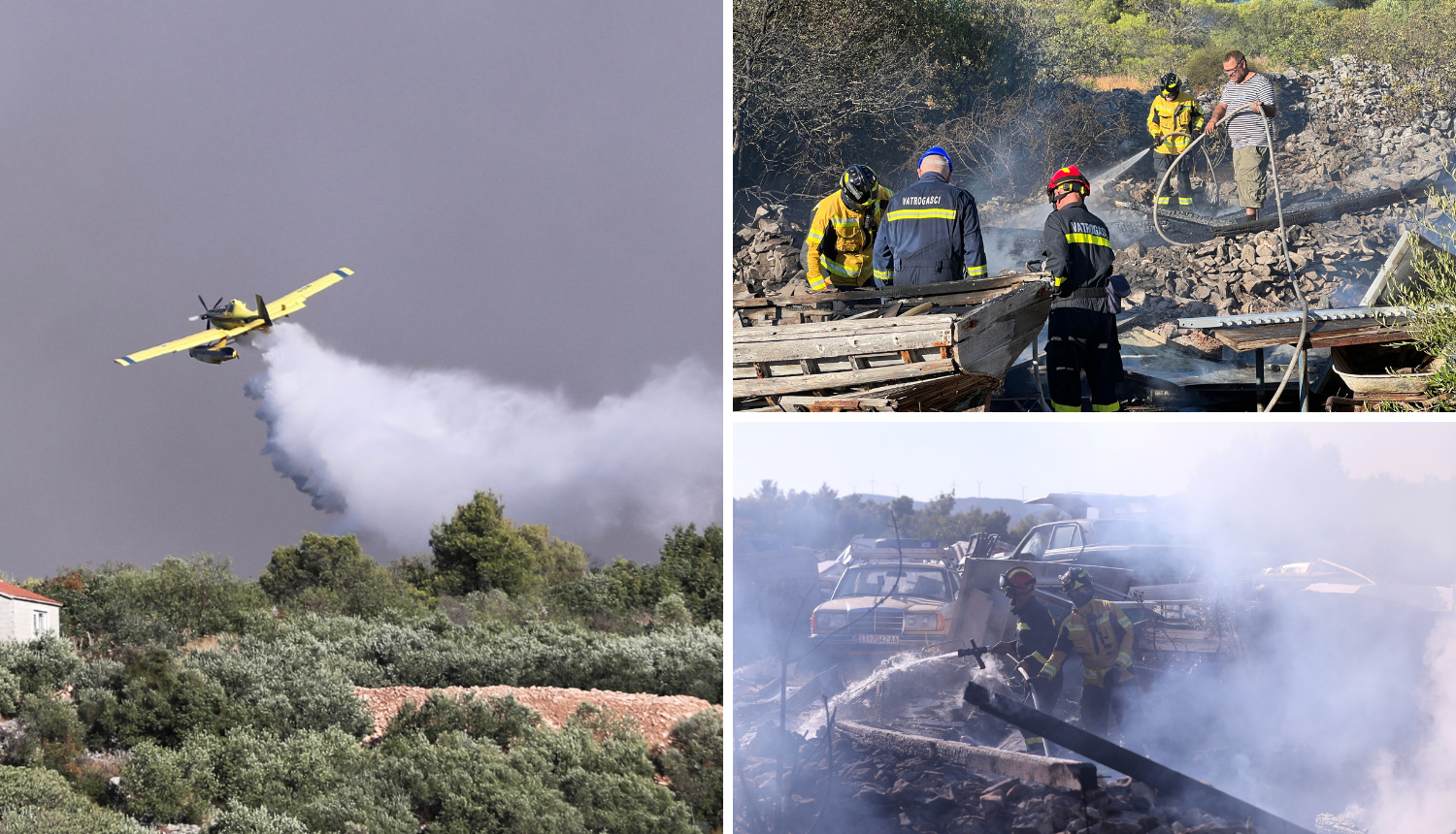 Slike od bezbroj riječi: Popadali s nogu od umora, cijelu noć su branili Čiovo. Vi ste naši heroji!