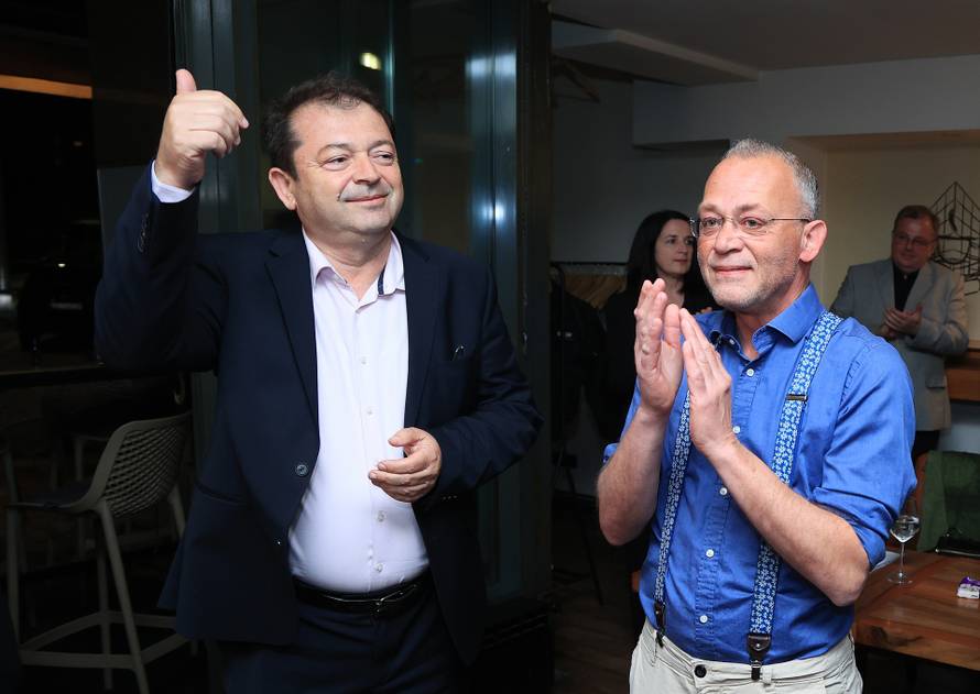 Zagreb: Tomislav Jonjić dao je izjavu za medije nakon izbornih rezultata