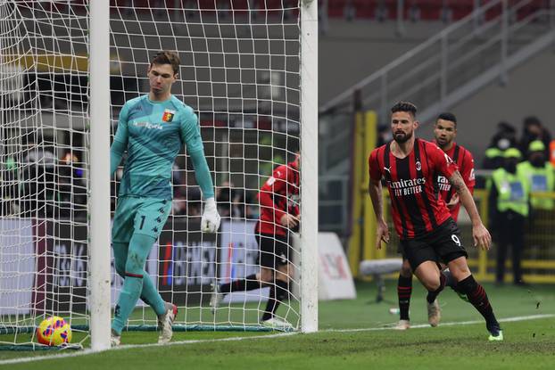 Italian football Coppa Italia match - AC Milan vs Genoa CFC