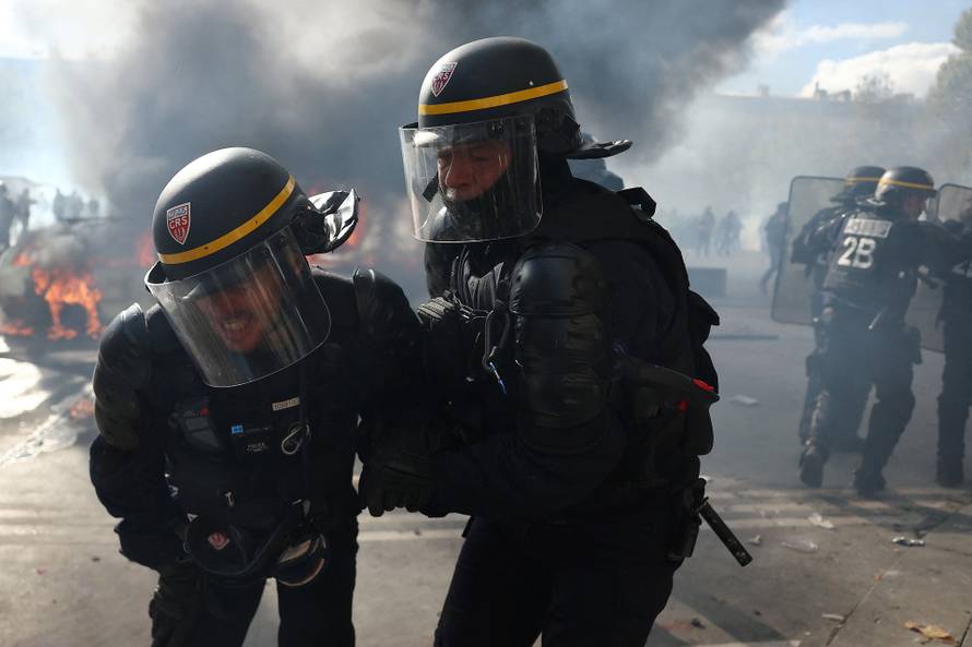 Nationwide protests in France against the cost of living