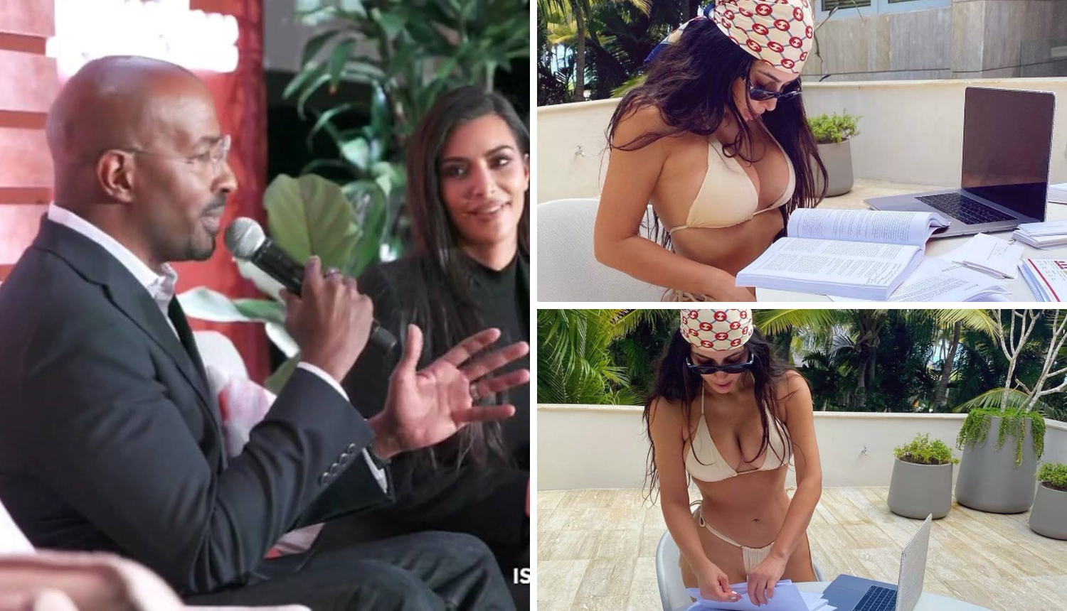 Kim Kardashian u minijaturnom badiću uči za pravosudni ispit, a u tome joj pomaže novi dečko?