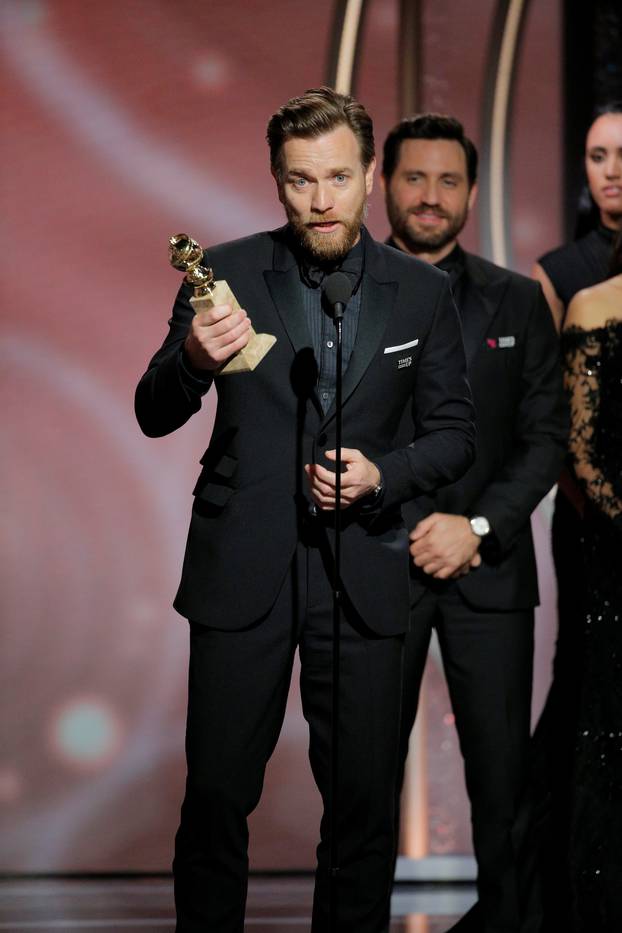 Ewan McGregor winner Best Performance by an Actor in a Television Limited Series or Motion Picture Made for Television "Fargo" at the 75th Golden Globe Awards in Beverly Hills