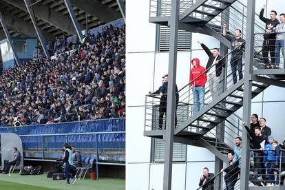 Svi žele gledati Dinamo! Ljudi se penjali na požarne stepenice