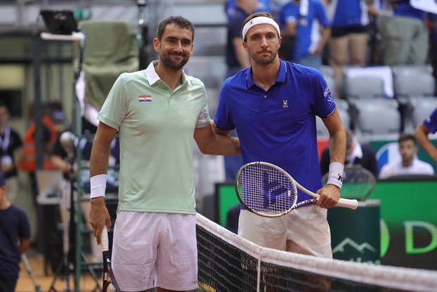 Osijek: Davis Cup, Hrvatska - Francsuka, Marin &Ccaron;ili&cacute; - Arthur Rinderknech