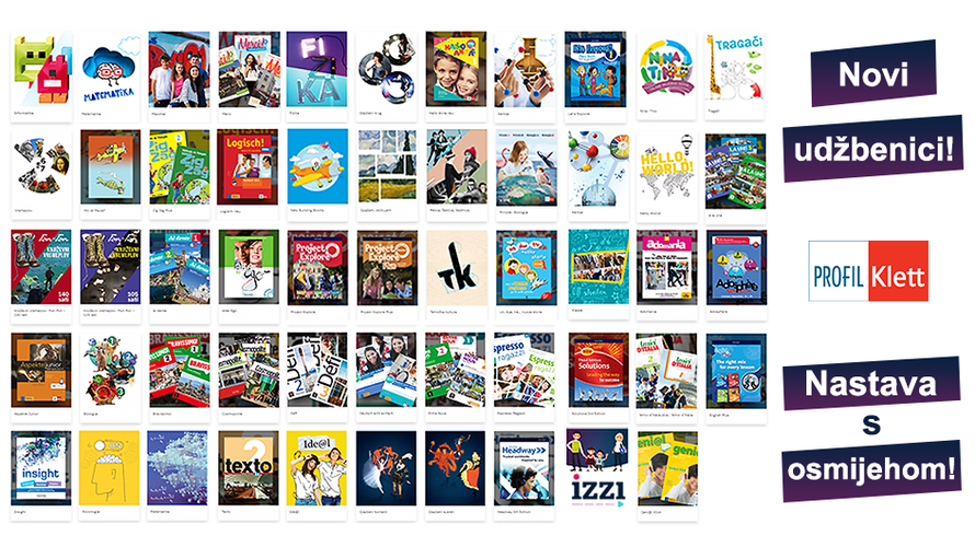 Profil Klett: novi udžbenički kompleti i nastavni materijali
