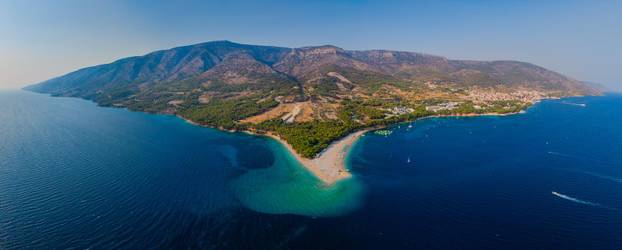 Fotografije iz zraka plaže Zlatni rat koja je promijenila svoj oblik