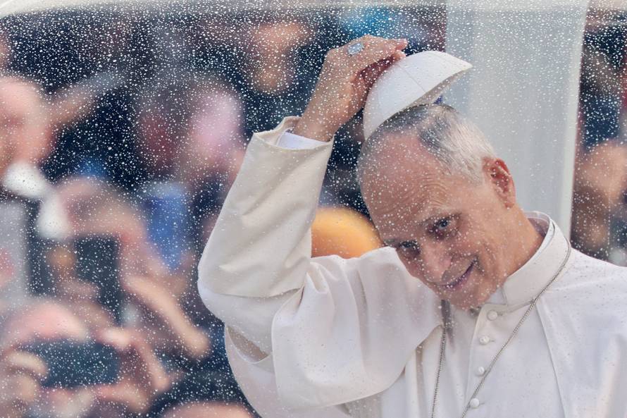 Pope Leo holds his first weekly general audience since cancer surgery