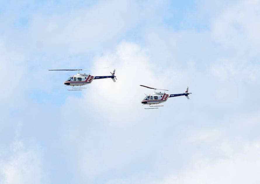 Zagreb: Generalna proba svečanog vojnog mimohoda - zračne snage 