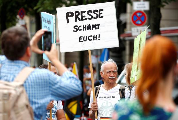 Demonstration against the German government