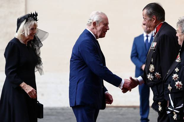 Britain's King Charles and Queen Camilla make their first state visit to the Holy See since Pope Leo XIV's election