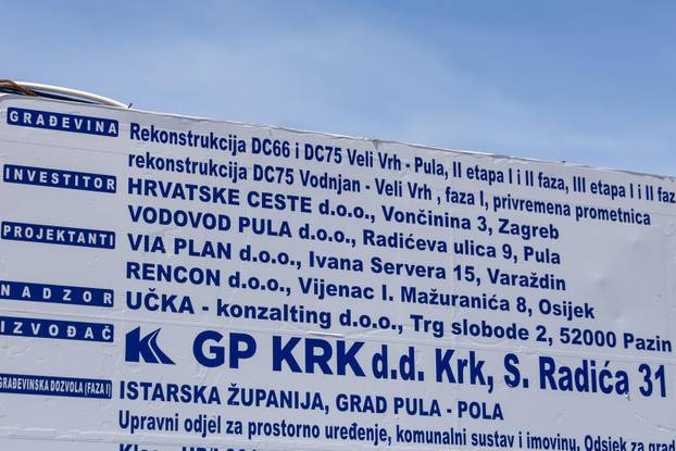 Pula: Radovi na Velom Vrhu