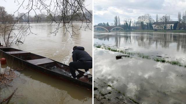 Izvanredne mjere od poplava diljem Hrvatske: Kod Petrinje podignuli i boks barijere