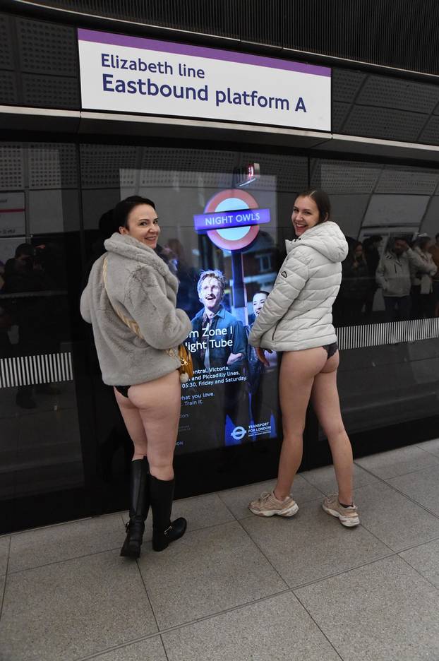 Annual No Trousers Ride On The London Underground, London, UK - 08 Jan 2023