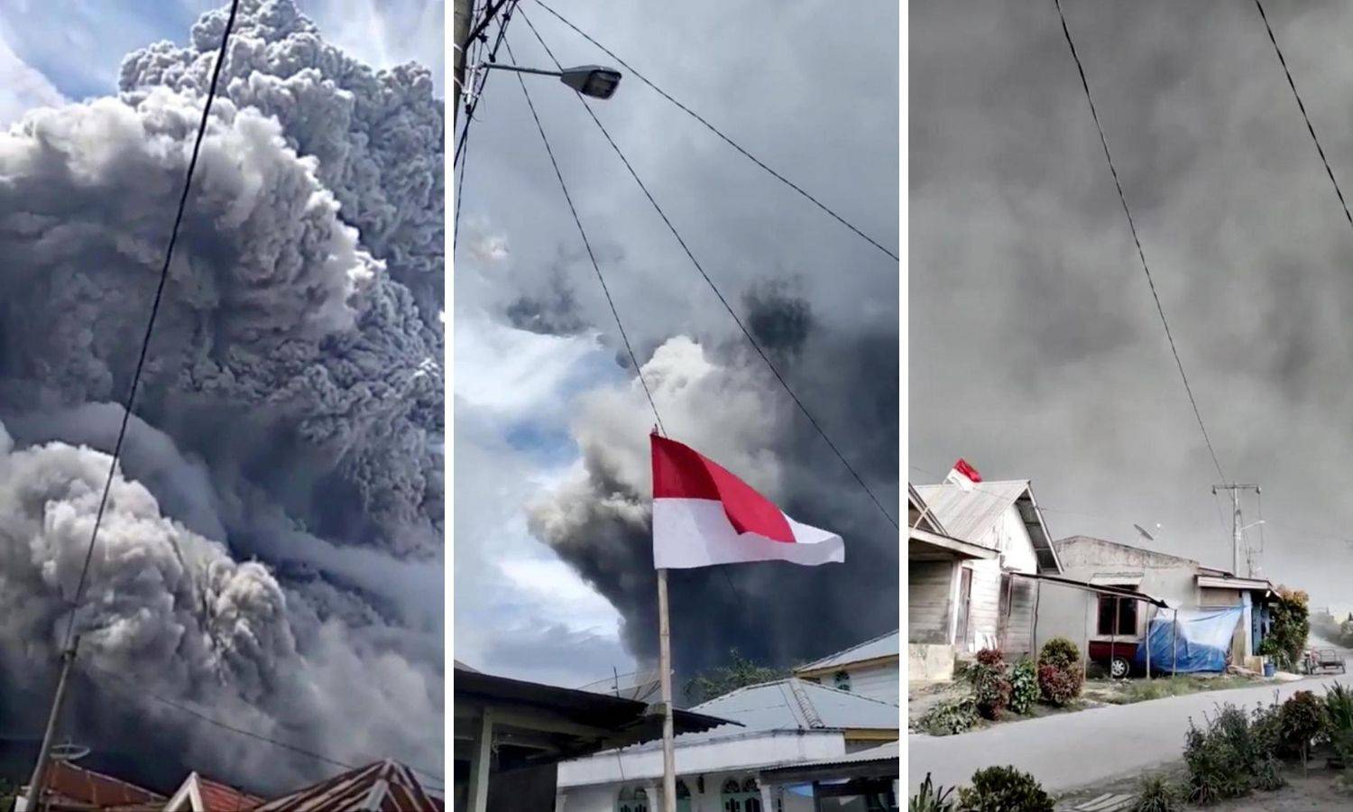 Mrak nad Sinabungom: Vulkan  izbacio golem oblak pepela