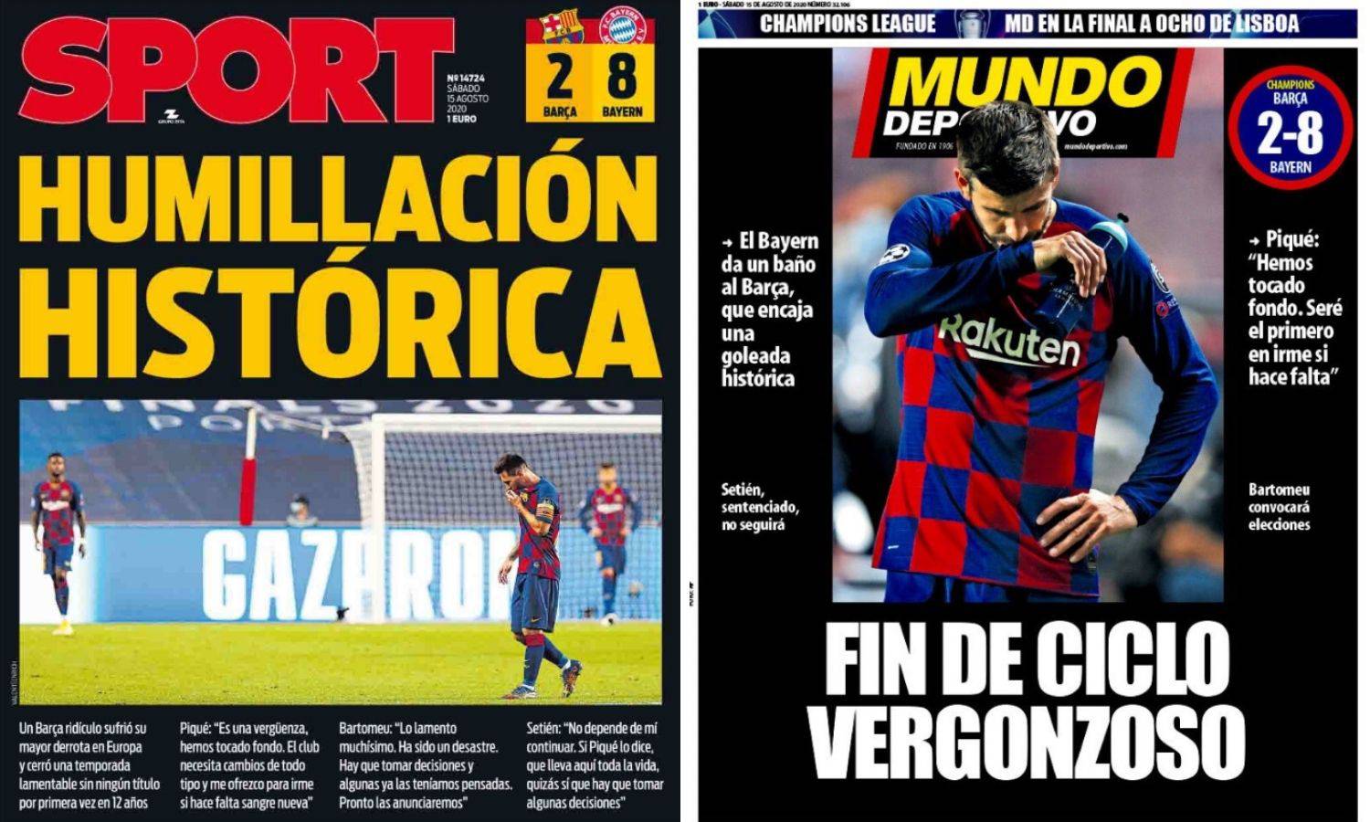 Katalonci su naslovnice obukli u - crninu! 'Poniženi i osramoćeni'